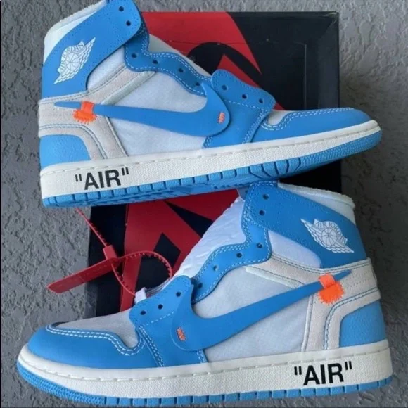 Jordan 1 Off White UNC size 9.5 NWT BrandNew Deadstock Off White UNC Jordan 1 Size 9.5 for $1300 in store now main image 4